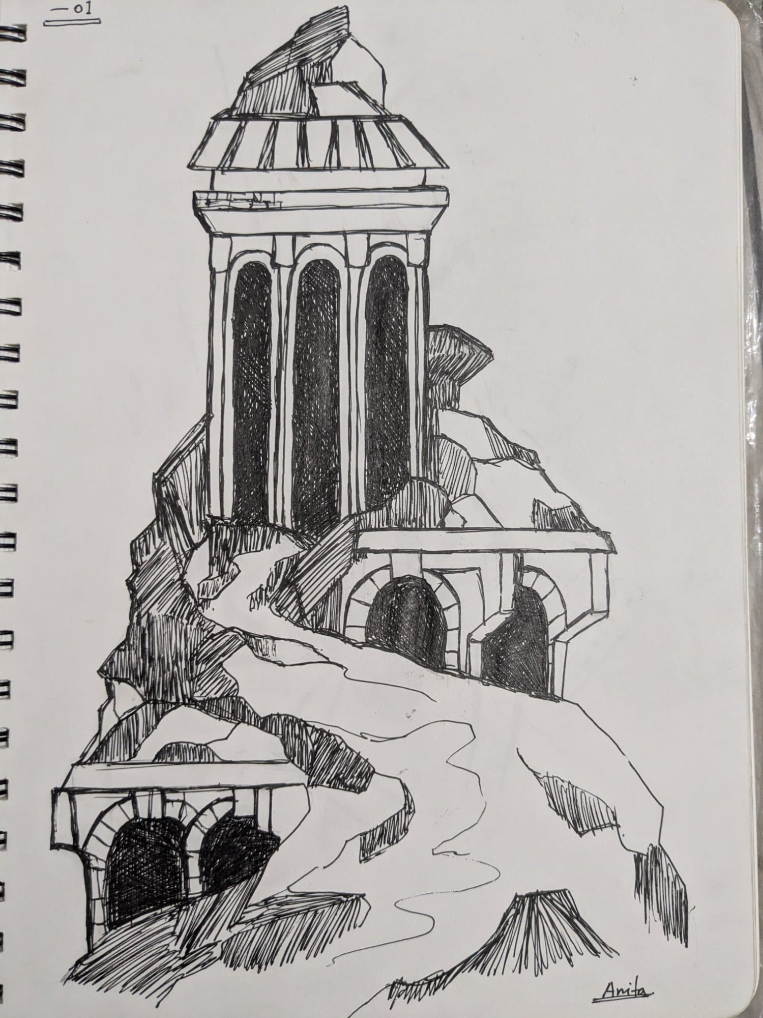 Quick sketch with pen