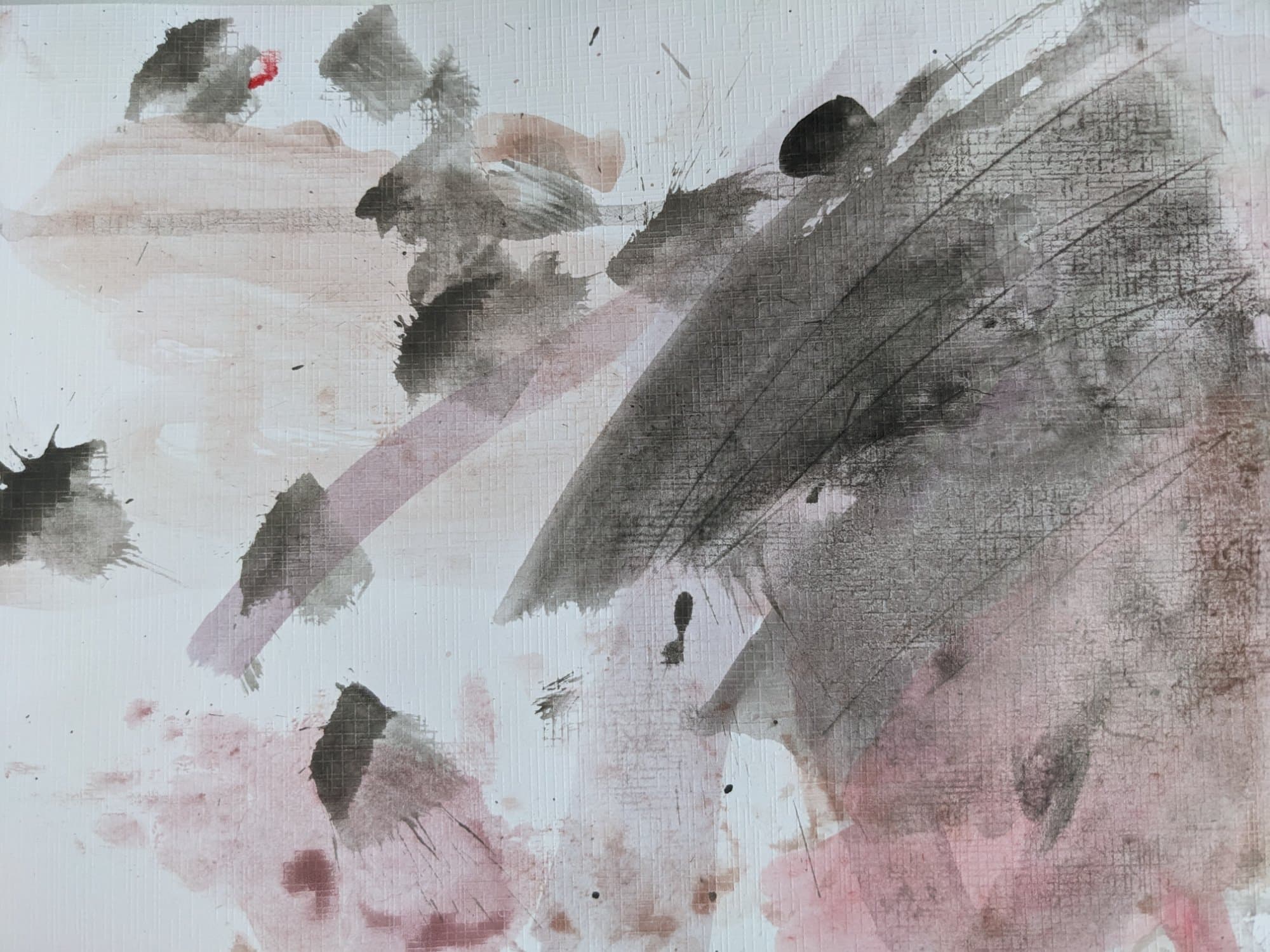 Composition in Pink and Grey