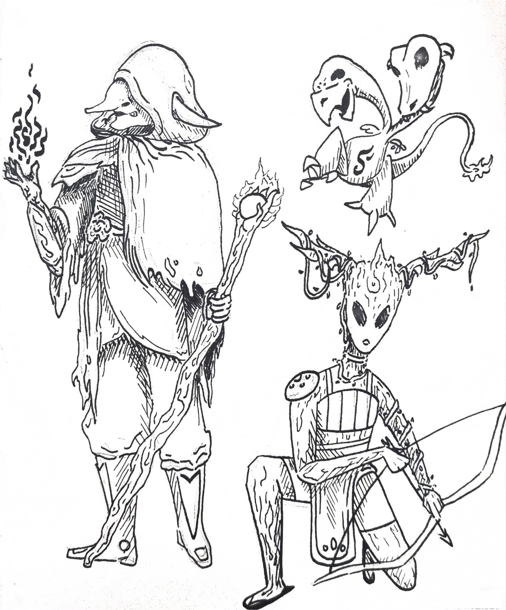 Concept Art - Video Game Enemies
